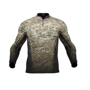 Camiseta de Pesca Presa Viva Protección UV 30+ Camuflado 06