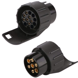 Adaptador de Remolque de 7 a 13 Pines 12V Negro
