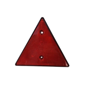 Reflector triangular rojo