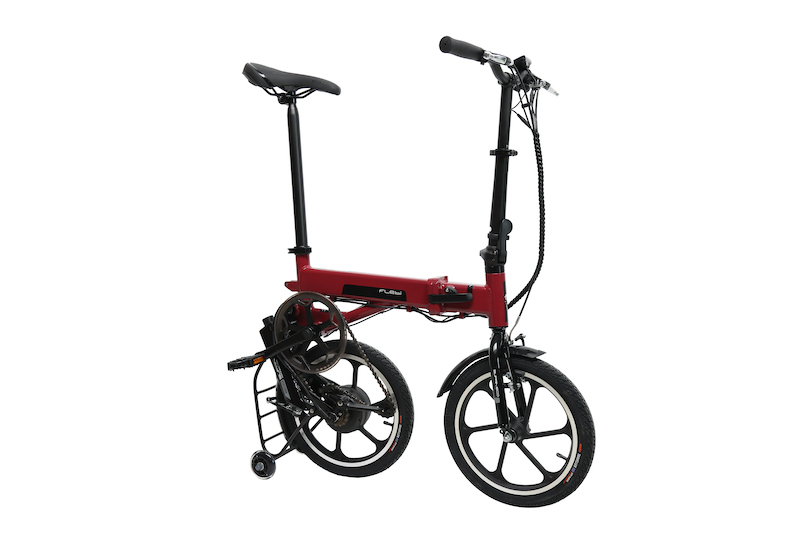 BICICLETA ELECTRICA PLEGABLE FLEBI SUPRA ECO RED BORDEAUX - Imagen 4