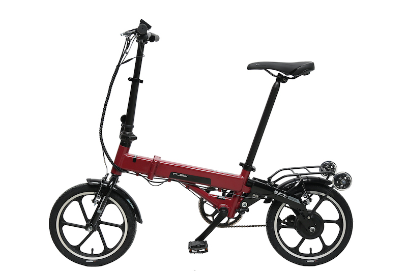 BICICLETA ELECTRICA PLEGABLE FLEBI SUPRA ECO RED BORDEAUX - Imagen 5