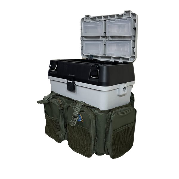 Caja Valija Mochila De Pesca Multifunción Grande Asiento - Imagen 4