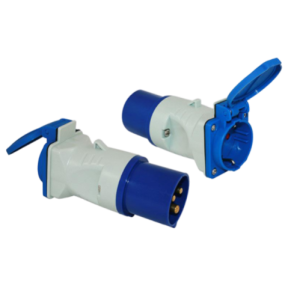 Adaptador enchufe CEE / Schuko 2P + E 16A