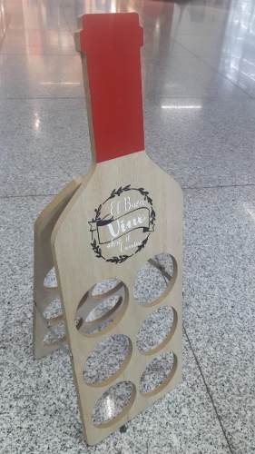 Vinera En Madera 6 Botellas Regalo Decoración - Imagen 3