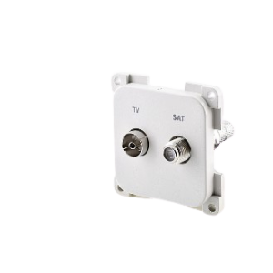 Conexión de Antena TV + SAT gris