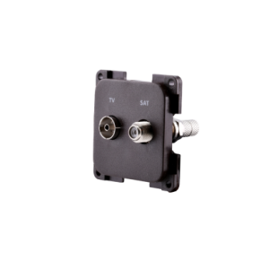 Conexión de antena TV + SAT marrón