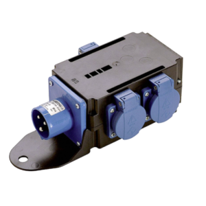 Adaptador CEE 16A / 3X SCHUKO 2P + T