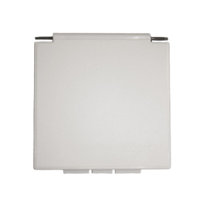 Tapa cuadrada blanca CEE