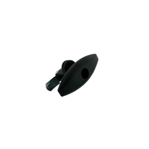 Cerradura ovalada giratoria negra sin cilindro