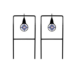 Blanco Giratorio Doble Practica de Tiro Acero Spinning