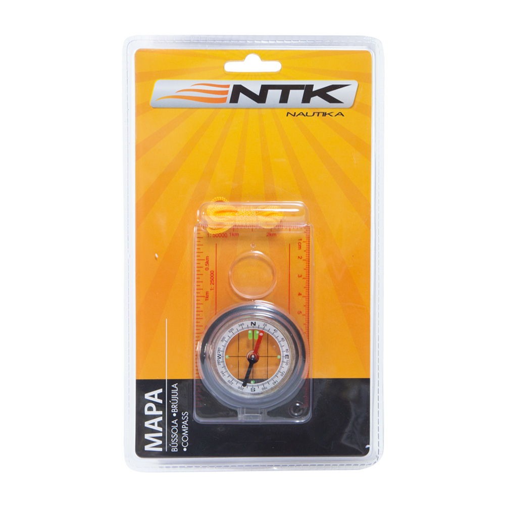 Brújula NTK Mapa con Regla Lente de Aumento Lupa - Imagen 3