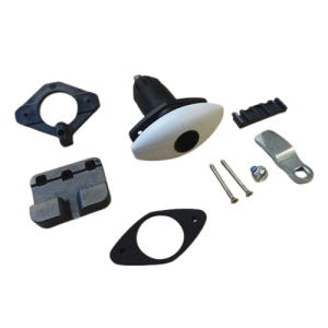 Cerradura ovalada push lock blanca sin cilindro ZADI