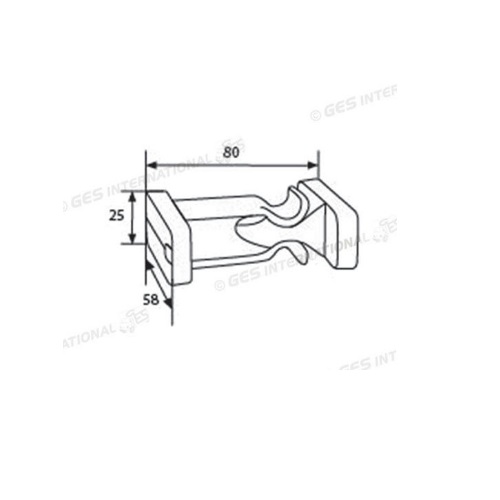 Retenedor para puerta blanco tipo Challenger Chausson - Imagen 3