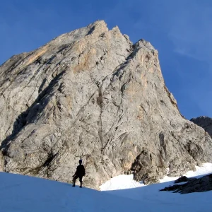 Forcanada con guía de montaña