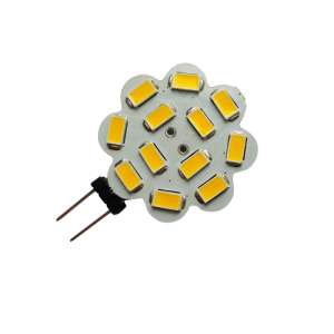 Bombilla G4 12 LEDS luz cálida 3000K 12V