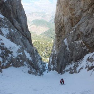 Escalada en la cara norte del Cadí con guía