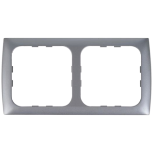 Marco doble C-line plata