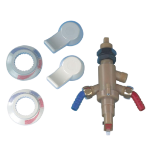 Mando mezclador bajo mesa monocontrol gris