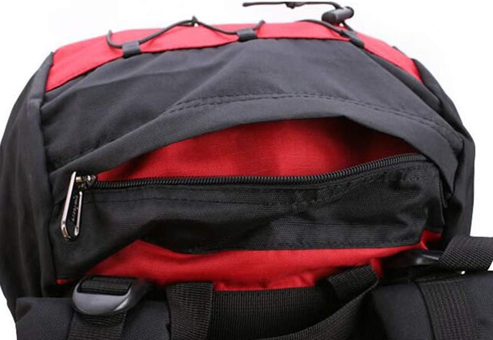 Mochila 55lts con Forro p/ Lluvia Extreme Negra y Amarilla - Imagen 5