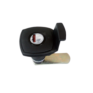 Cerradura cuadrada negra con asa