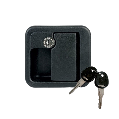 Cerradura exterior M1 CEE cuadrada negra - Imagen 2