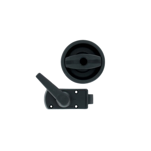 Cerradura EUROPA negra con asa sin cilindro - Imagen 2