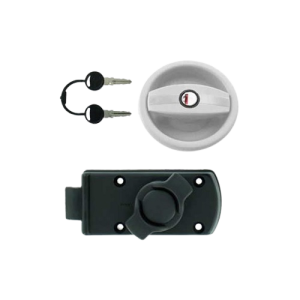 Cerradura EUROPA blanca con botón