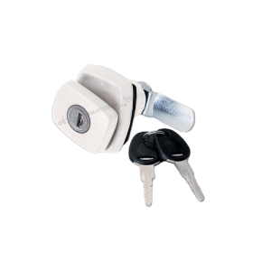 Cerradura hexagonal a compresión blanca