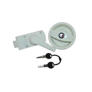 Cerradura EUROPA blanca perla izquierda con asa