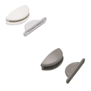 Retenedor para puerta (Blanco/Gris)