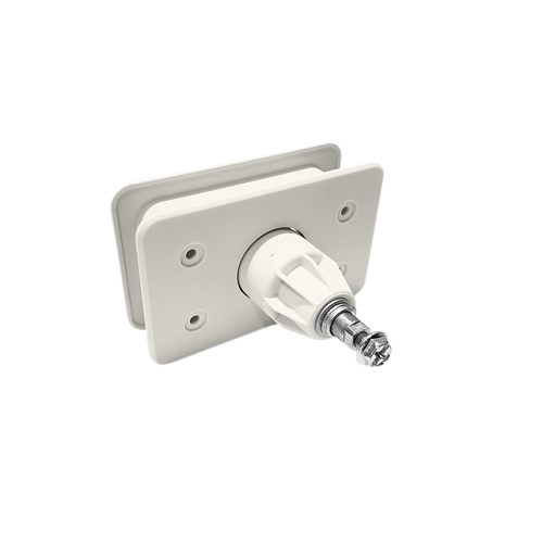 Cerradura rectangular blanca sin cilindro - Imagen 5