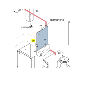 Soporte pared pivotante ducha CHALLENGER SPORT S194/217