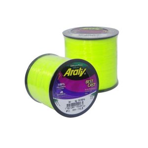 Tanza Araty Best Cast 1/4lb 0.35mm Amarillo Fluor 926 Metros