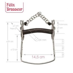 Bocado Brasseur movible grueso