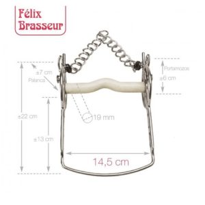 Bocado Felix Brasseur movible