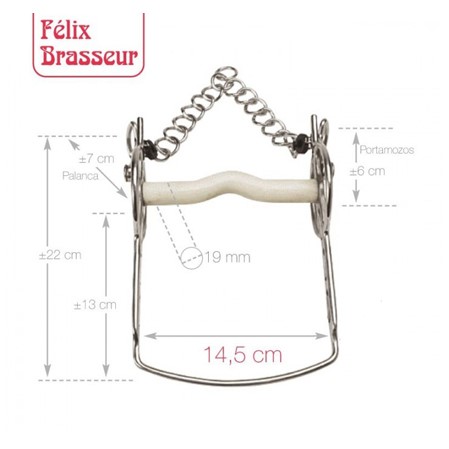 Bocado Felix Brasseur movible