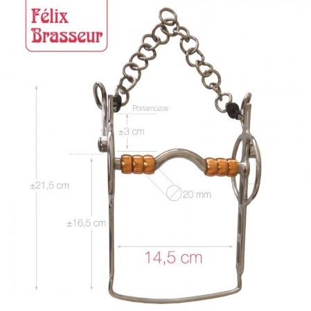 Bocado Felix Brasseur rodillos