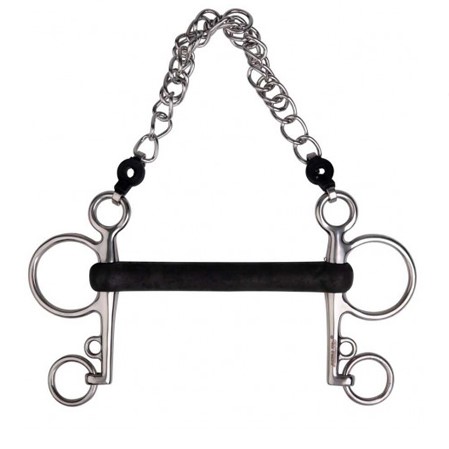 Bocado Pelham goma recto - Imagen 2