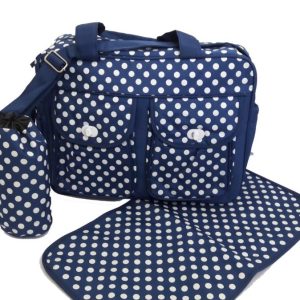 Bolso Maternal 3 Piezas con Cambiador y Porta Mamadera