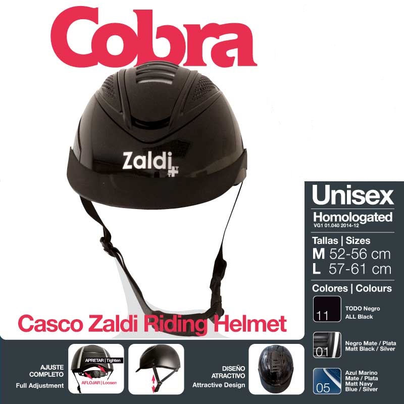 Casco hipica Zaldi Cobra - Imagen 3
