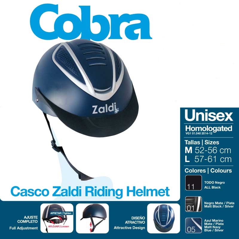 Casco hipica Zaldi Cobra - Imagen 4