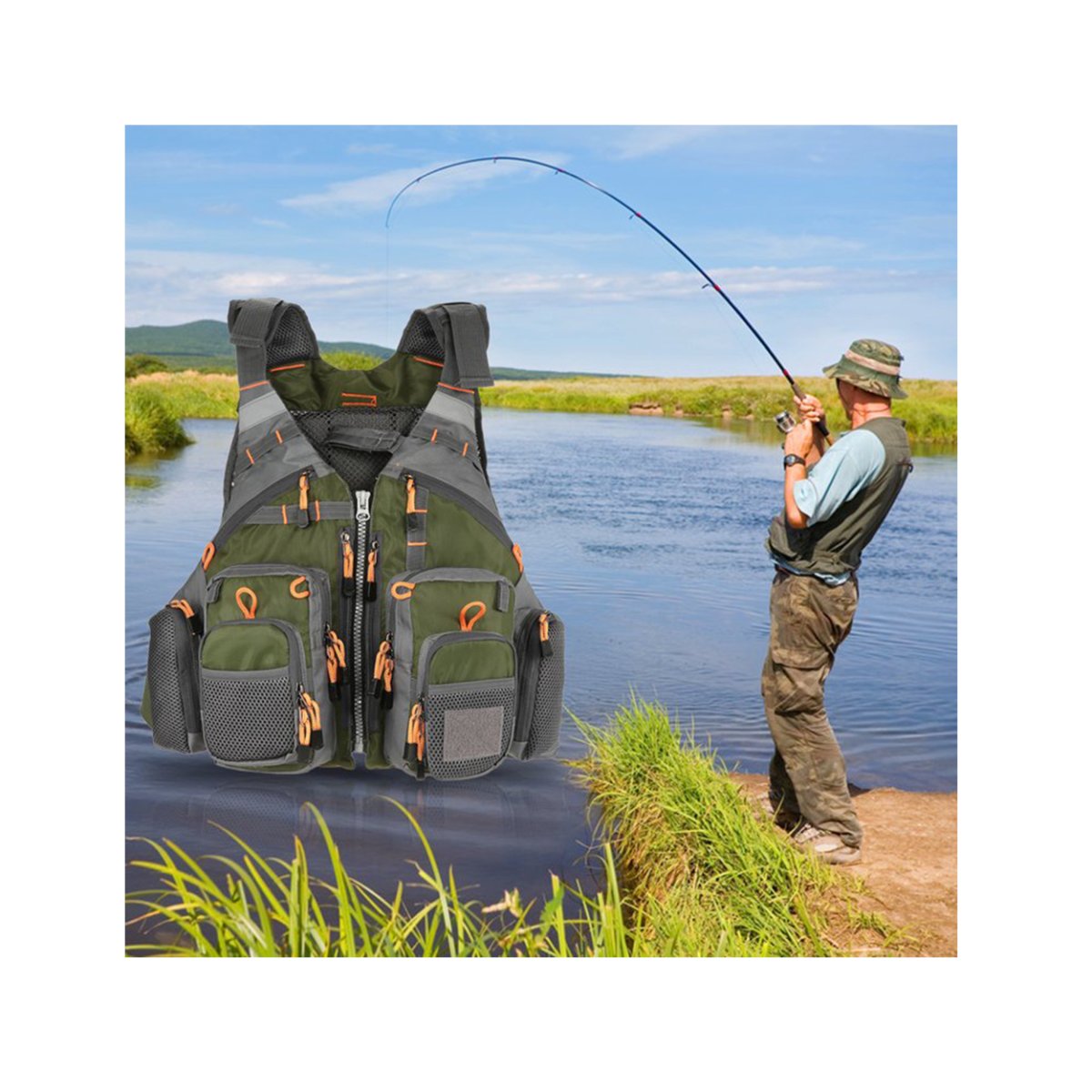 Chaleco Salvavidas Transpirable Ideal Kayak Pesca Canotaje - Imagen 5