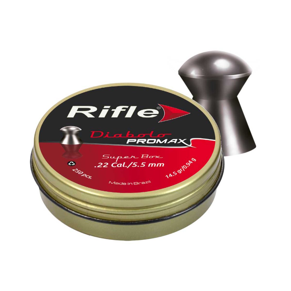 Chumbos Rifle Diabolo Promax 5,5mm x 250 14,5gr - Imagen 2