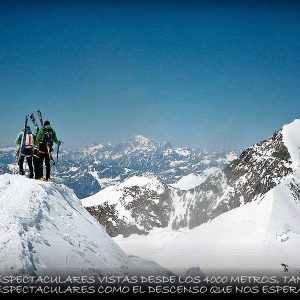 4000es de los Alpes con esquís de travesía