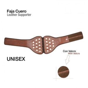 Faja cuero velcro