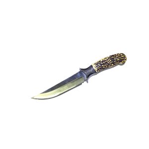 Cuchillo 18cms de hoja Empuñadura Craquelada Con Vaina