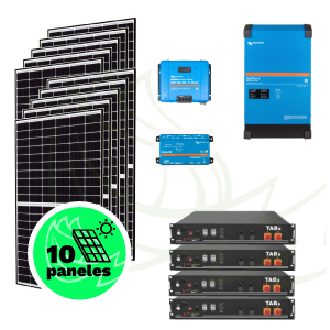 Kit solar para vivienda aislada de 4,6 kWp – Inversor Victron – Baterías de Litio TAB. - Imagen 2