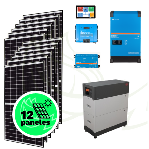Kit solar para vivienda aislada de 5,50 kWp – Inversor Victron – Batería de Litio BYD - Imagen 2