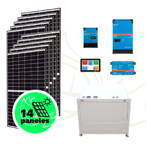 Kit Solar para vivienda aislada de red 6,44 kWp – VICTRON – BYD