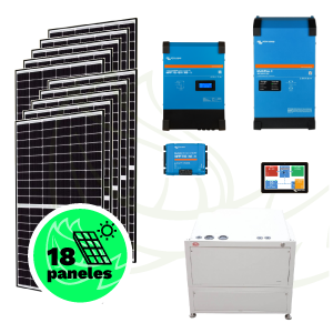 Kit solar para vivienda aislada de red de 8,28 kWp – VICTRON – BYD